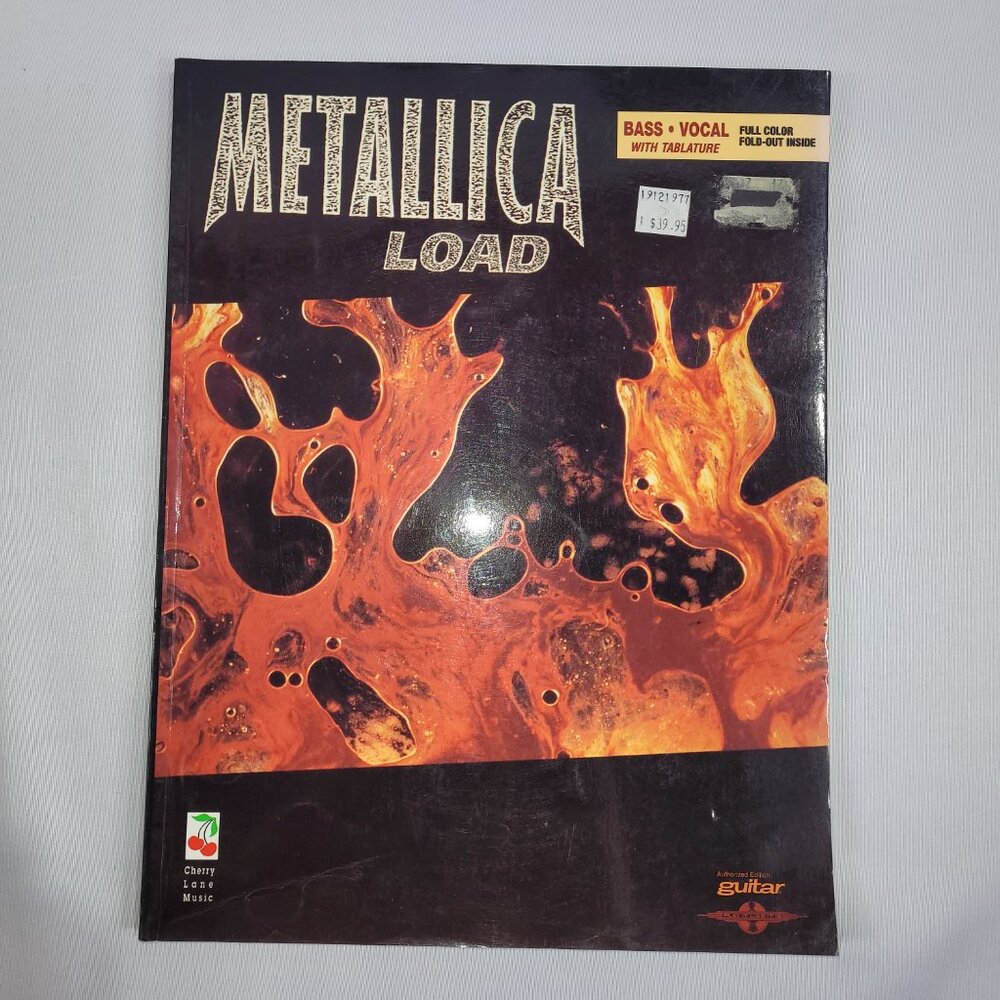 Metallica Load Bass Guitar Vocal Lyrics Music Song Book